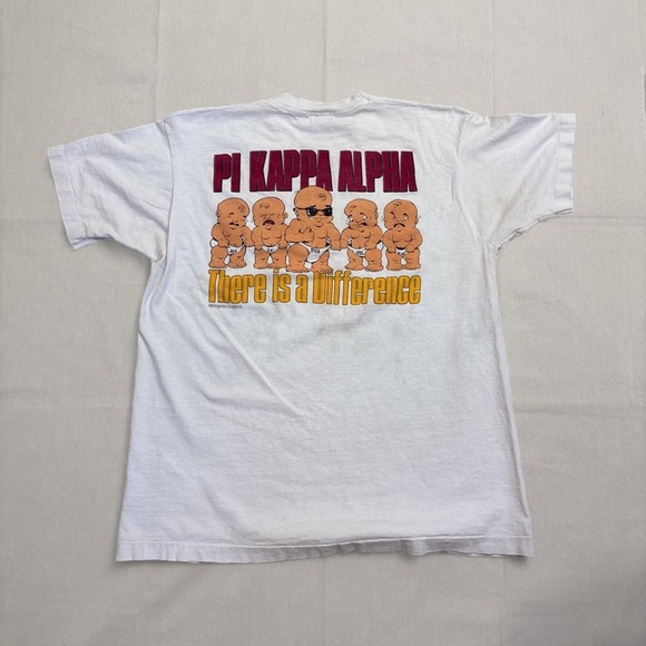 Men’s Vintage 90s Fruit of the Loom Pi Kappa Alpha single stitch graphic tee - Picture 2 of 7